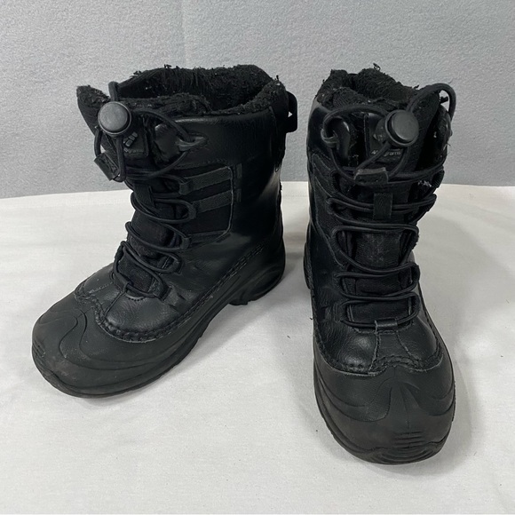 Columbia Bugaboot Celsius Waterproof Winter Snow Boot Black Youth Kids Size 1 - Picture 1 of 10
